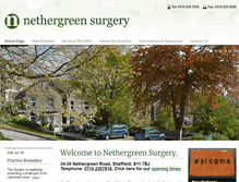 Tablet Screenshot of nethergreen-surgery.co.uk